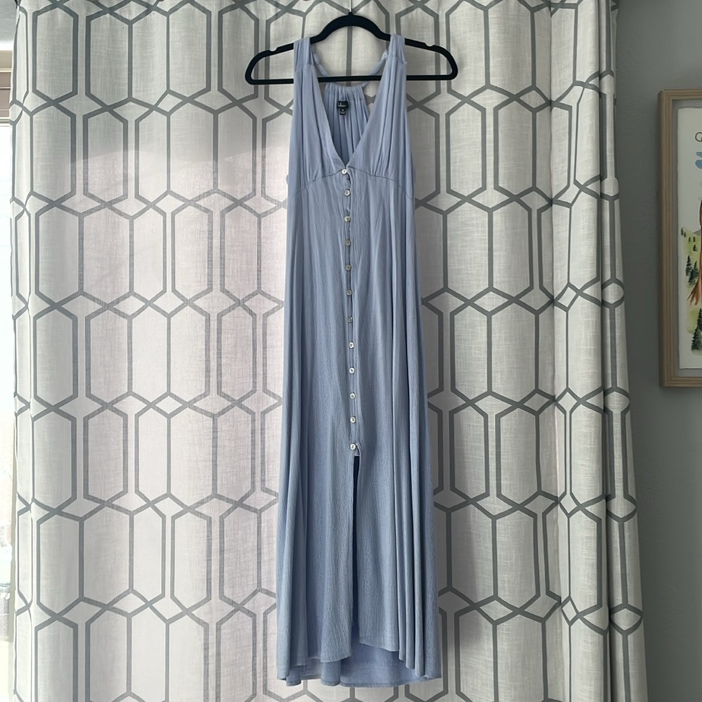 Lulu's Light Blue Maxi Dress